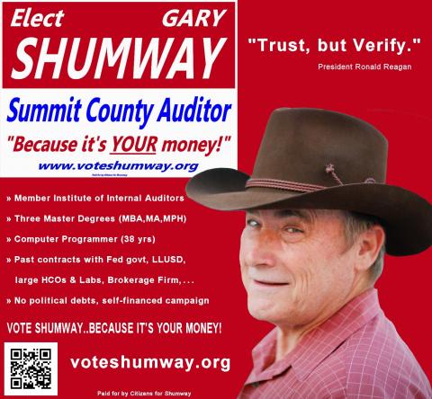 Gary Shumway for Summit County Auditor